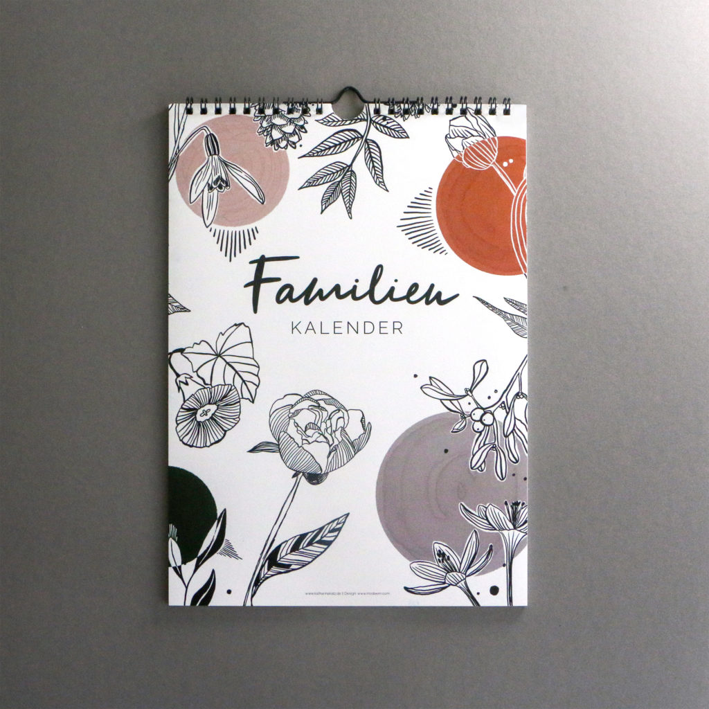 moDeern Design Studio | Print- & Surface Pattern Design | Familienkalender Katharina Katz